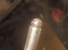 425 cadillac number 1 exhaust push rod - rocker end with abnormal wear 51818.webp